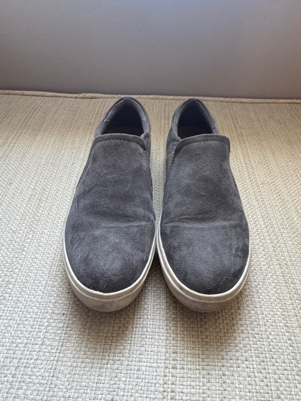 Dr. Scholl's Women's Slip-On Suede Loafers - Gray